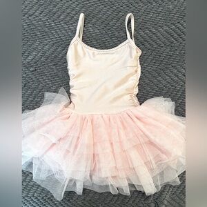 Toddler girl ballet leotard with tutu